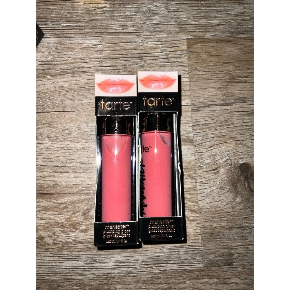 Tarte Maneater Plumping Lip Gloss Buff Set of 2 High Shine Vegan Cruelty-Free
